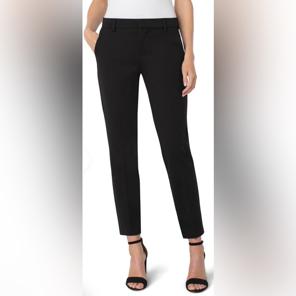 Dark gray/black office pants/slacks fitted women’s size 2 gently used - Picture 3 of 6